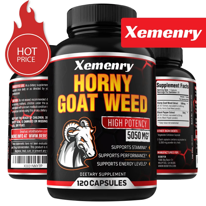 Men's Horny Goat Weed Capsules - Pre Workout Supplement recension och pris