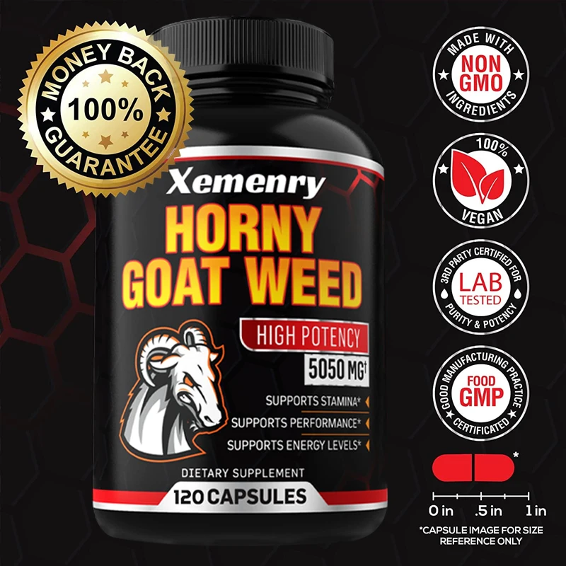 Men's Horny Goat Weed Capsules - Pre Workout Supplement recension och pris