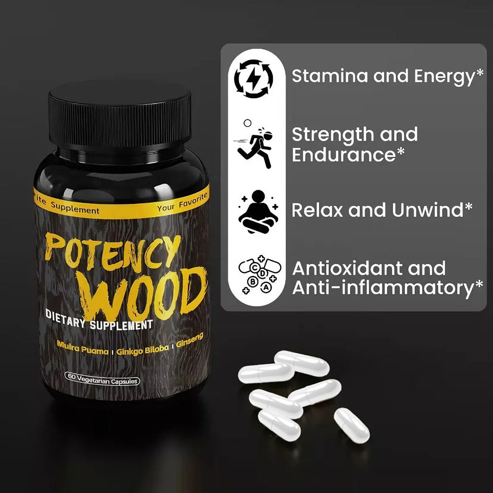 Potency Wood Herbal Supplement - Pre Workout Supplement recension och pris