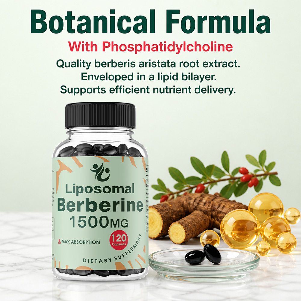 Liposomal Berberine HCL - 1500 - Berberine Hcl Capsule recension och pris