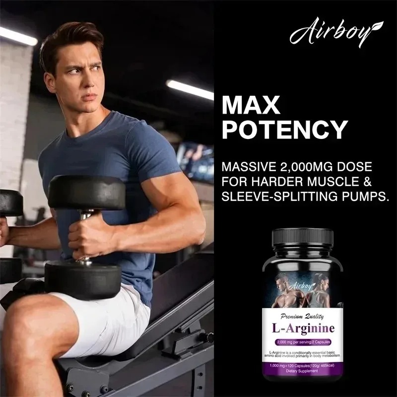 Men's L Arginine Capsules Supp - Pre Workout Supplement recension och pris