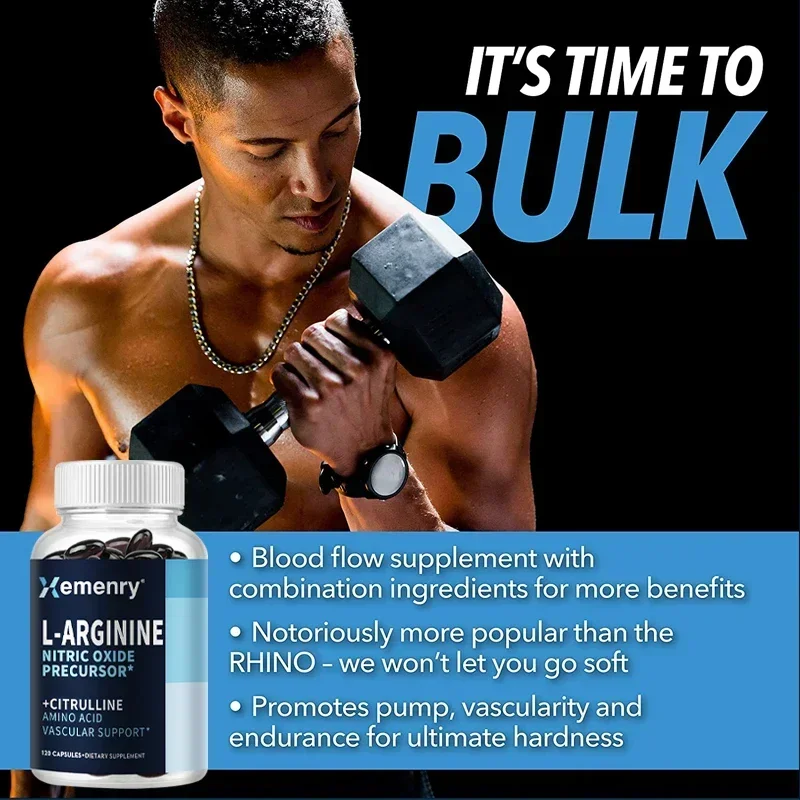 L-Arginine - Nitric Oxide Supp - Pre Workout Supplement recension och pris