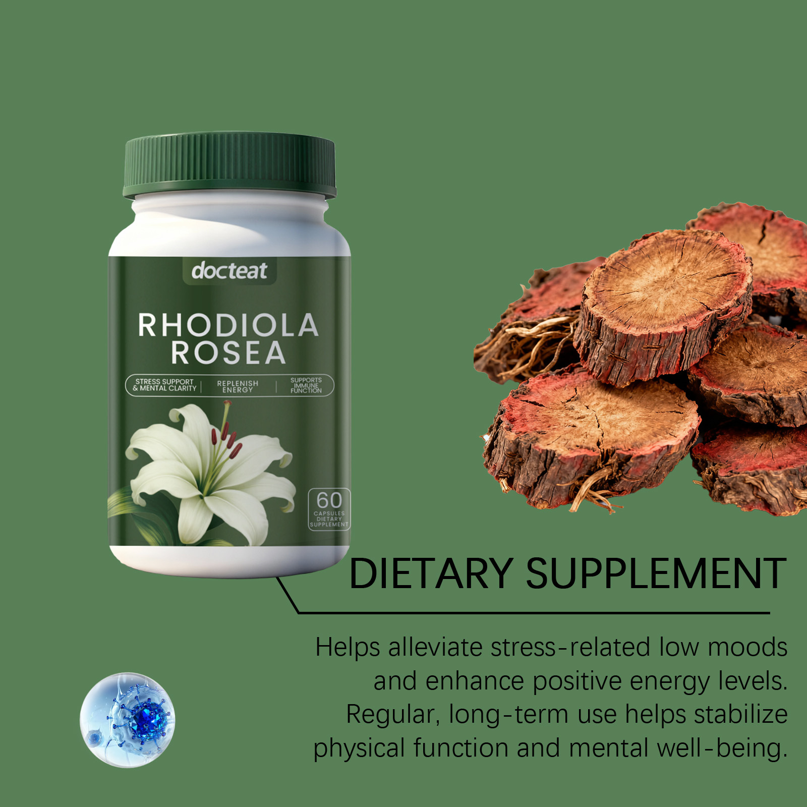 DOCTEAT Men's Health Capsules  - Nutrition Fitness Health recension och pris
