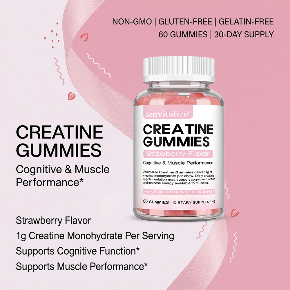 Creatine Gummies, Pre & Post W - Pre Workout Supplement recension och pris