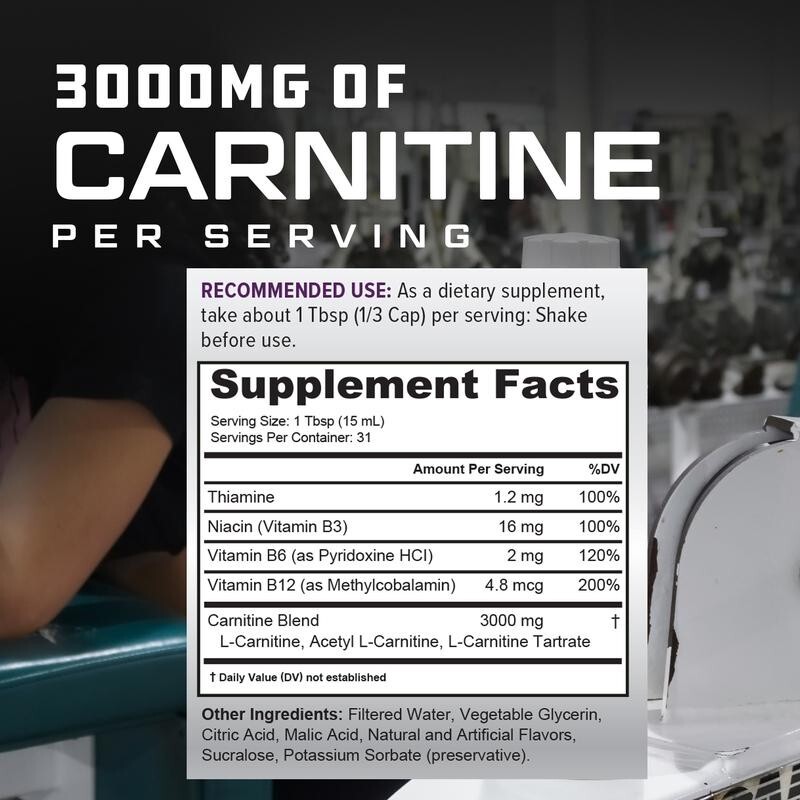 Liquid L-Carnitine Supplement  - L-Carnitine Liquid recension och pris