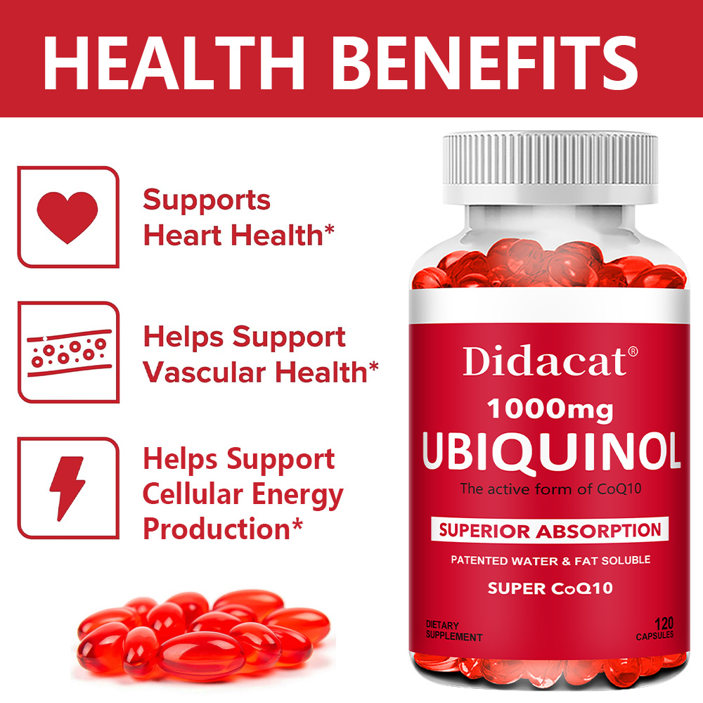 Ubiquinol CoQ10 1000mg Softgel - Coq10 Ubiquinol Softgel recension och pris