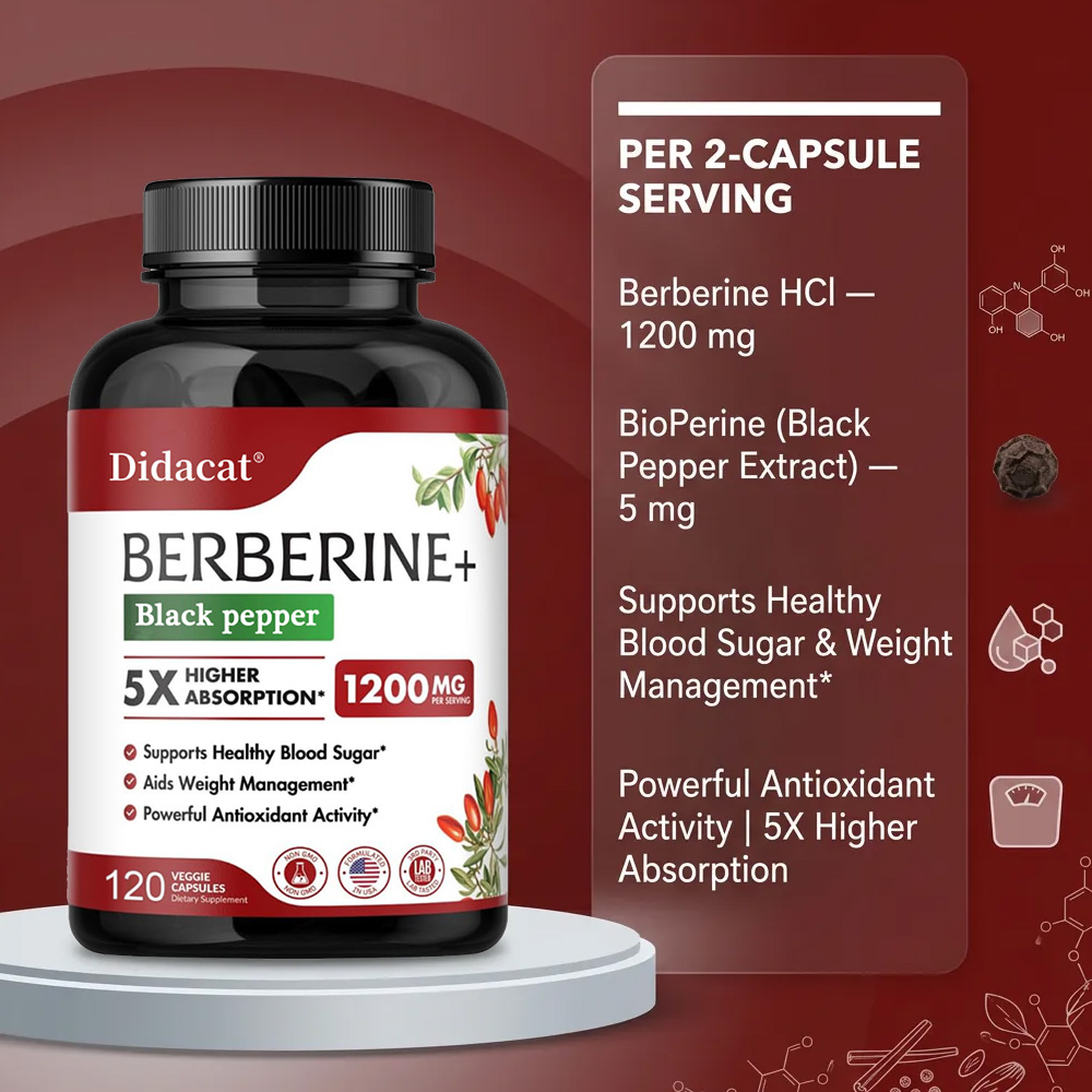 Berberine Supplement 1200mg -  - Berberine Hcl Capsule recension och pris