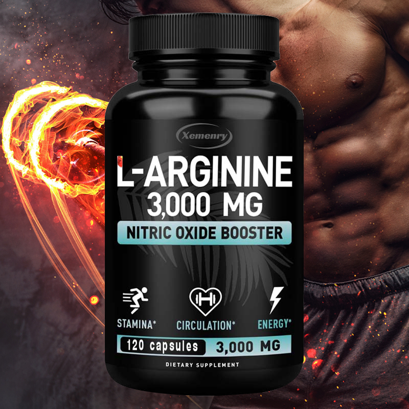 L-Arginine 3000mg - for Energy - Pre Workout Supplement recension och pris
