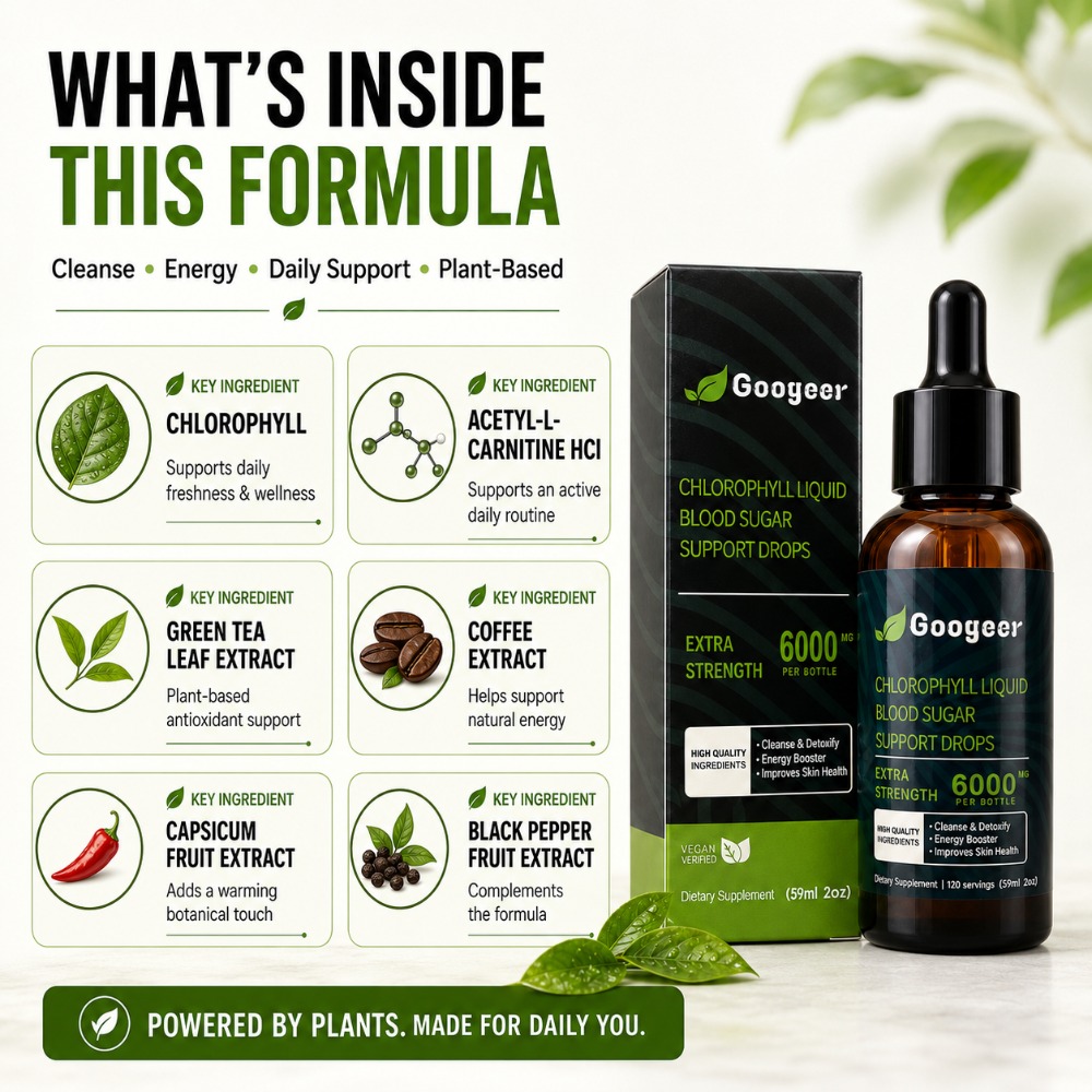 Googeer Chlorophyll Liquid Dro - L-Carnitine Liquid recension och pris
